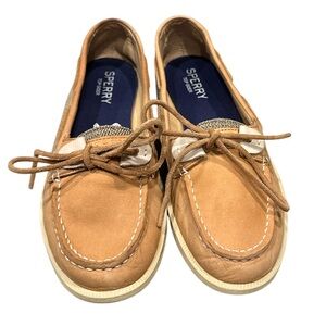 SPERRY Women’s Top Sider Angelfish Linen/Oat sz 8.5M - EUC